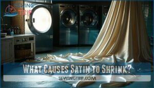 what causes satin to shrink
