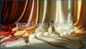 what is flannel back satin