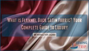 what is flannel back satin fabric