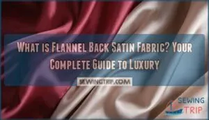 what is flannel back satin fabric