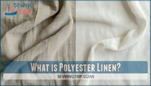 what is polyester linen