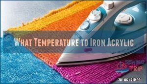 what temperature to iron acrylic