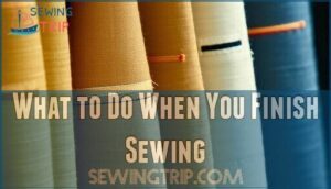 what to do when you finish sewing