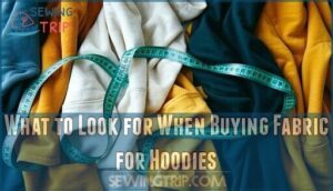 what to look for when buying fabric for hoodies