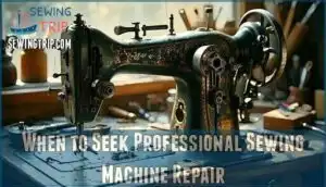 when to seek professional sewing machine repair