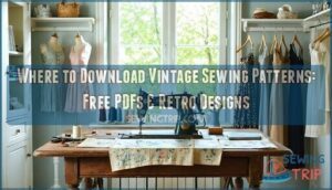 where to download vintage sewing patterns