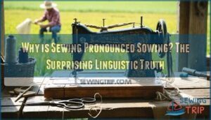 why is sewing pronounced sowing