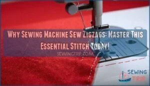 why sewing machine sew zigzags