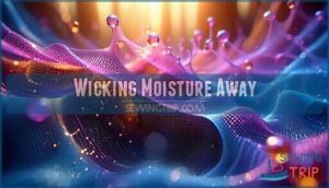 wicking moisture away