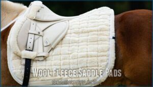 wool fleece saddle pads
