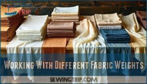 working with different fabric weights