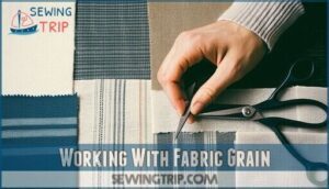 working with fabric grain