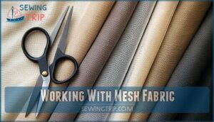 working with mesh fabric