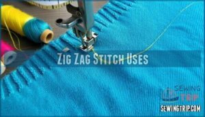 zig zag stitch uses