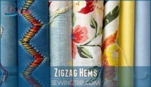 zigzag hems