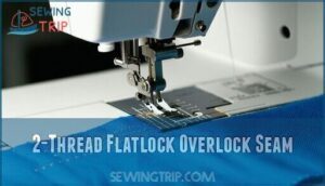 2-thread flatlock overlock seam