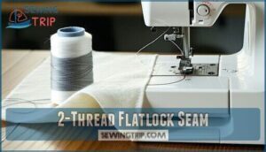 2-thread flatlock seam
