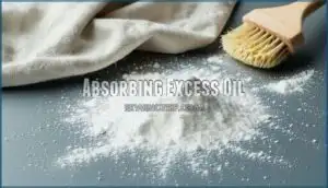 absorbing excess oil