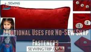 additional uses for no-sew snap fasteners