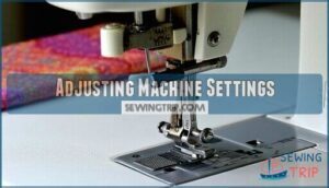 adjusting machine settings