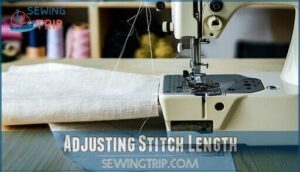 adjusting stitch length adjusting stitch length
