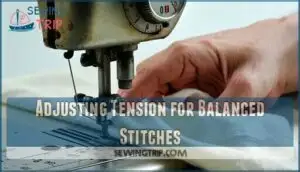 adjusting tension for balanced stitches