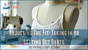 adjusting the fit: taking in or letting out darts