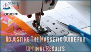 adjusting the magnetic guide for optimal results