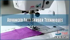 advanced faux serger techniques
