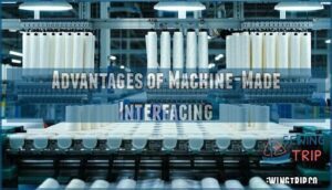advantages of machine-made interfacing