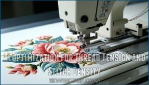 ai optimization for thread tension and stitch density