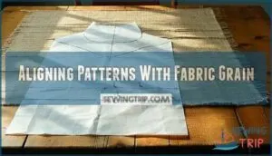 aligning patterns with fabric grain