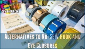 alternatives to no-sew hook and eye closures
