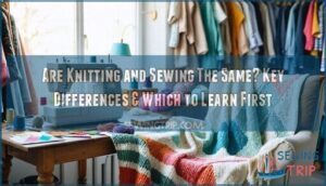 are knitting and sewing the same