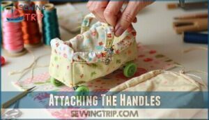 attaching the handles