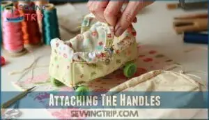attaching the handles