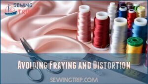 avoiding fraying and distortion