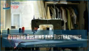 avoiding rushing and distractions