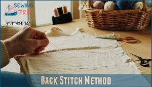 back stitch method