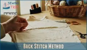 back stitch method