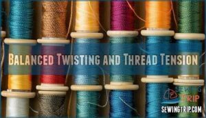 balanced twisting and thread tension