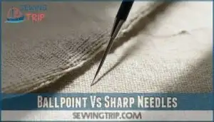ballpoint vs sharp needles