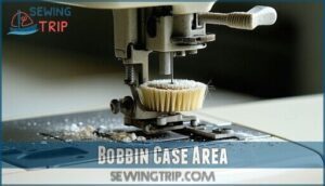 bobbin case area bobbin case area