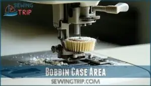 bobbin case area
