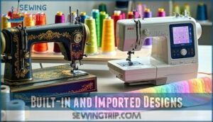 built-in and imported designs
