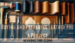 buying and preparing leather for a project