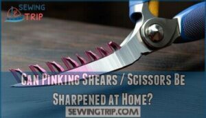 can pinking shears / scissors be sharpened at home