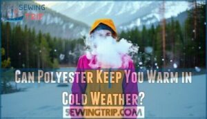 can polyester keep you warm in cold weather