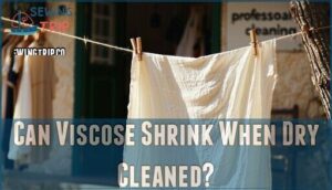 can viscose shrink when dry cleaned