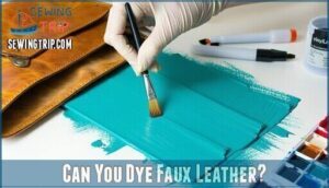 can you dye faux leather